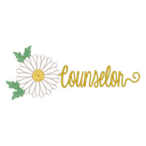 Daisy Counselor Embroidery Design