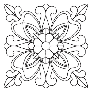 Flower Quilting Embroidery Design