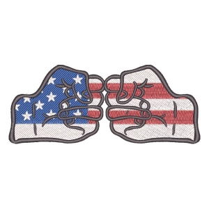 American Punch Greeting Embroidery Design