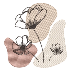 Stylish Flower (Quick Stitch) Embroidery Design