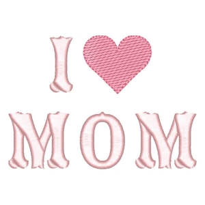 Mother Message Embroidery Design