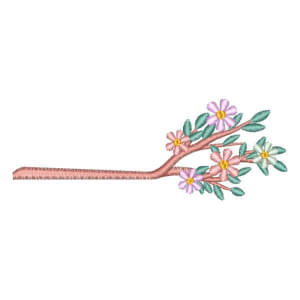 Tree Branch Embroidery Design
