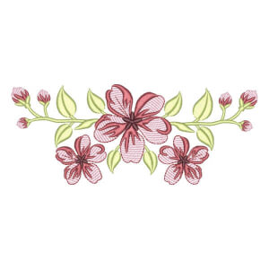 Flowers (Quick Stitch) Embroidery Design