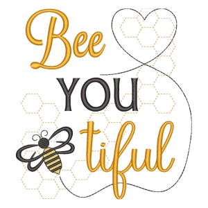 Bee you Tiful Embroidery Design