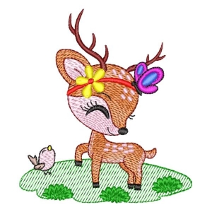 Baby Deer (Quick Stitch) Embroidery Design