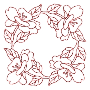 Flower Quilt Embroidery Design