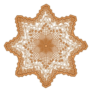 Flower Mandala Embroidery Design