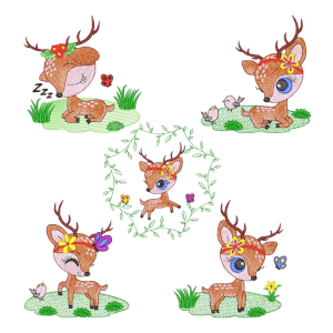 Baby Deer (Quick Stitch) Design Pack