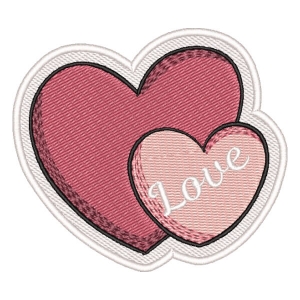 Matriz de bordado Corações de Dia dos Namorados (Patch)