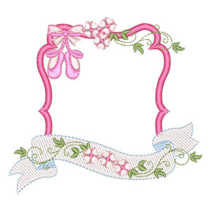 Frame Baby Girl Embroidery Design