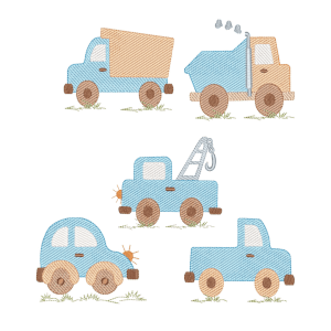 Trucks (Quick Stitch) Design Pack