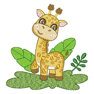 Safari Giraffe Embroidery Design