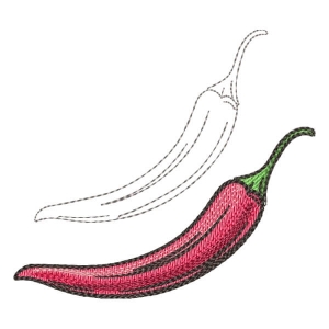 Pepper Embroidery Design