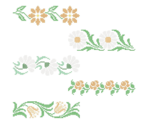 Flowers Borders (Cross Stitch) Design Pack