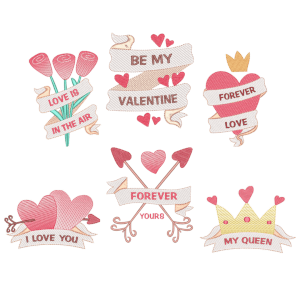 Romantic Messages (Quick Stitch) Design Pack