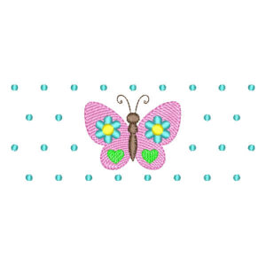 Border Butterfly Embroidery Design