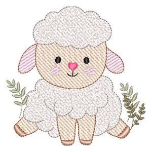 Cute Sheep Embroidery Design