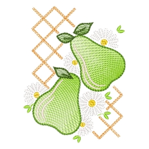 Pears (Quick Stitch) Embroidery Design