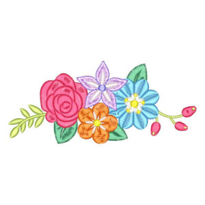 Flower Border Embroidery Design