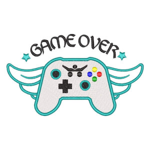 Game Over (Quick Stitch) Embroidery Design