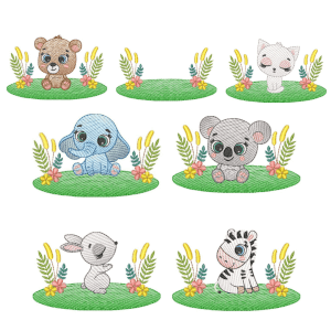 Animals in the Garden (Quick Stitch) Design Pack