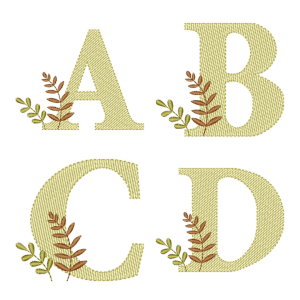 Monogram with Branches Design Pack