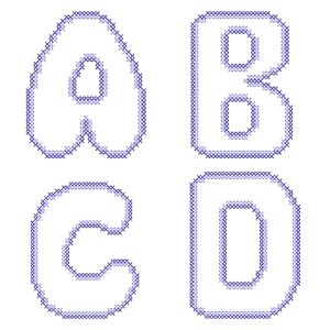 Simple Alphabet (Cross Stitch) Design Pack