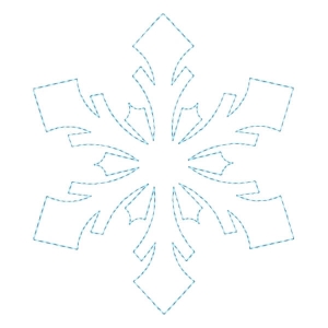 Matriz de bordado Floco de Neve (Quilting)