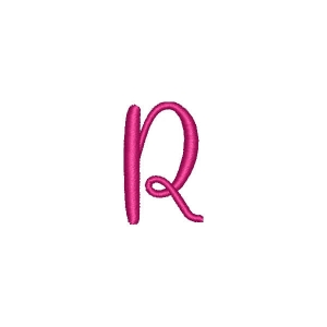 Alphabet Pastel Candy Letter R Embroidery Design