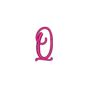 Alphabet Pastel Candy Letter Q Embroidery Design