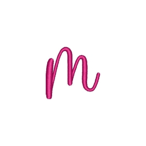 Alphabet Pastel Candy Letter M Embroidery Design
