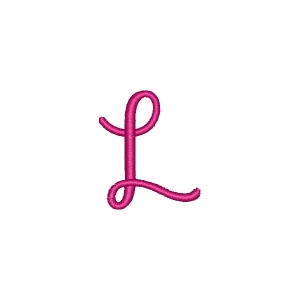 Alphabet Pastel Candy Letter L Embroidery Design