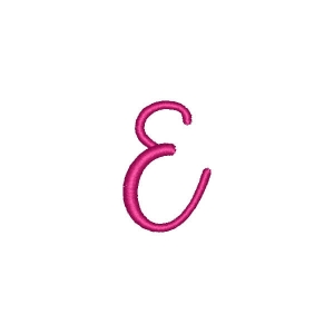 Alphabet Pastel Candy Letter E Embroidery Design