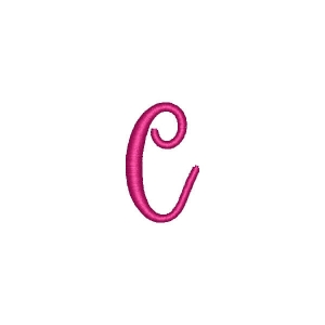 Alphabet Pastel Candy Letter C Embroidery Design