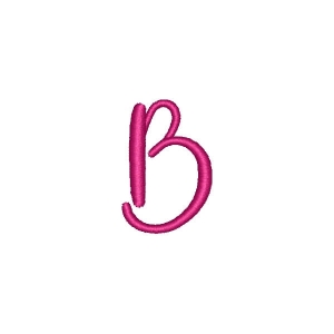 Alphabet Pastel Candy Letter B Embroidery Design