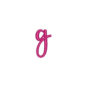 Alphabet Pastel Candy Letter g Embroidery Design