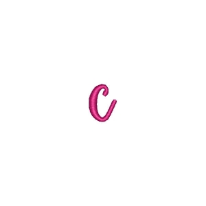 Alphabet Pastel Candy Letter c Embroidery Design