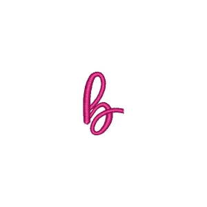 Alphabet Pastel Candy Letter b Embroidery Design