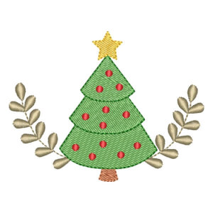 Matriz de bordado Árvore de Natal