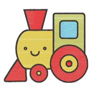 Little Train (Quick Stitch) Embroidery Design