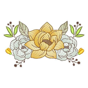 Flower Arrangement (Quick Stitch) Embroidery Design