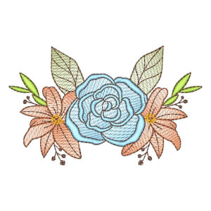 Flower Arrangement (Quick Stitch) Embroidery Design