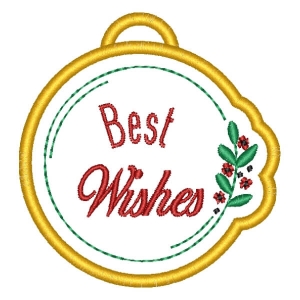 Christmas Ornament (In the Hoop) Embroidery Design