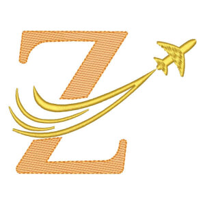 Monograma e Avião Letra Z