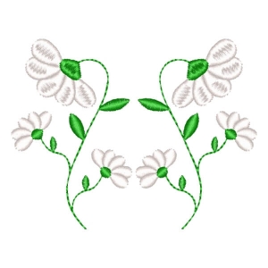 Flower Border Embroidery Design