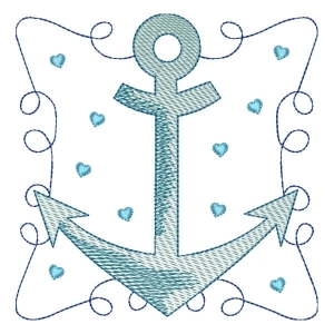 Nautical Anchor (Quick Stitch) Embroidery Design