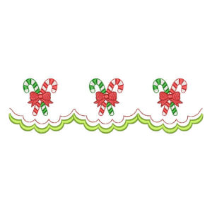 Christmas Border Embroidery Design