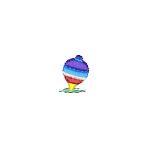 Mini Toy Spinning Top Embroidery Design