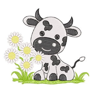 Cow (Quick Stitch) Embroidery Design