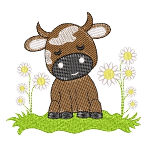 Cow (Quick Stitch) Embroidery Design